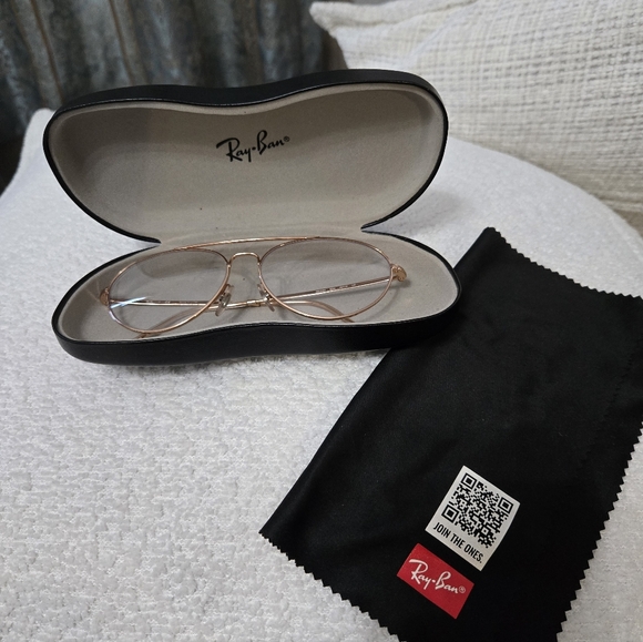 Ray-Ban Rose Gold Aviators FRAMES - Picture 2 of 7